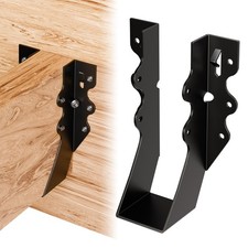 25 Pcs Black 2x6 Joist Hangers for Wood, Rafter Brackets, face Mount 2x6 Joist H