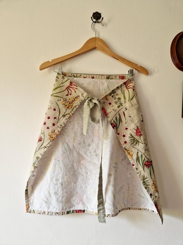 Damen Landhausstil Halbschürze Vintage Retro Style Blumenmuster Gartenarbeit Pinny - Bild 6 von 7