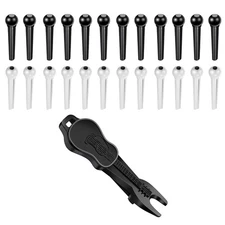 24pcs Guitar Bridge Pins with Bridge Pin Puller Remover