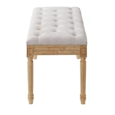 Uimoso 16" Upholstered Bench Ottoman Bench for Entryway Dining Room Bedroom