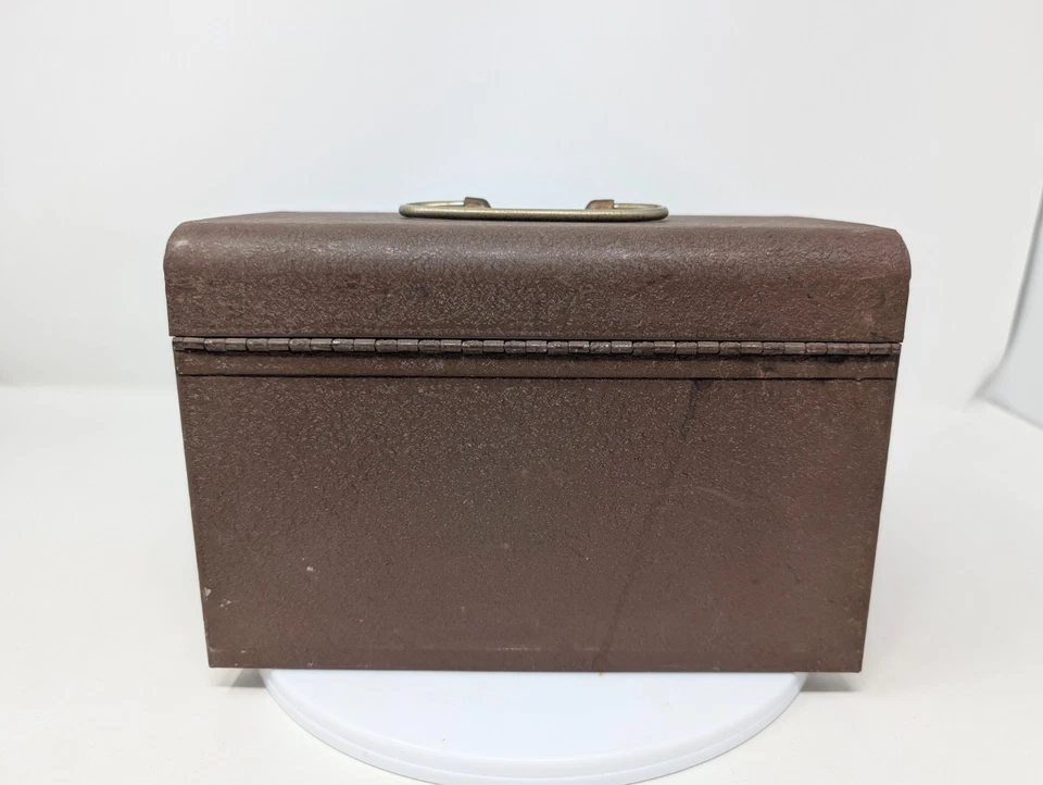 Caja de caja de película de almacenamiento de carrete de metal Bell & Howell de colección para súper 8 mm + 12 botes Foto 4 de 4