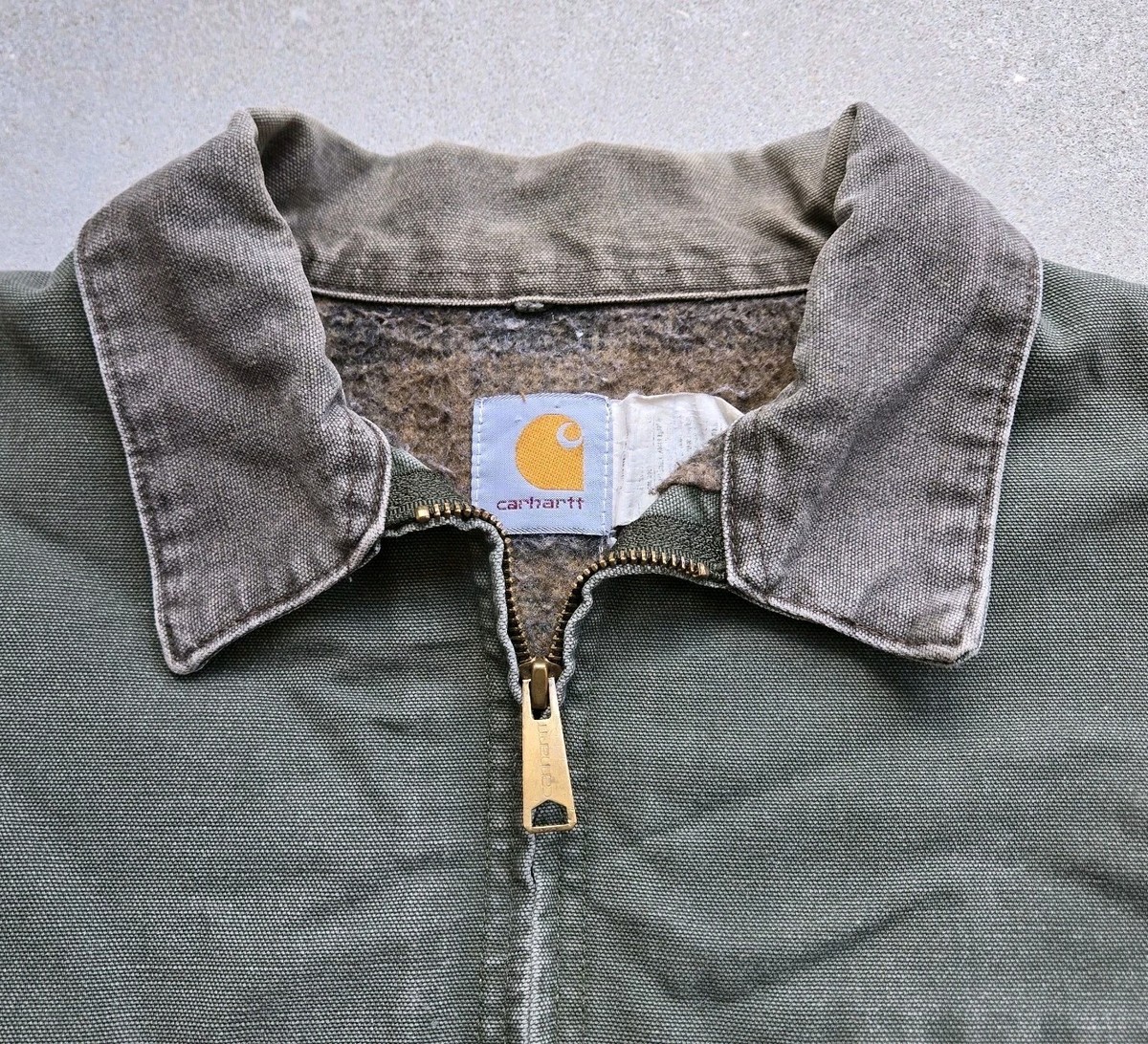 Vtg 2000s Carhartt J97 MOS Detroit Canvas Jacket 2XL Blanket Lined