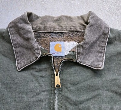 Vtg 2000s Carhartt J97 MOS Detroit Canvas Jacket 2XL Blanket Lined