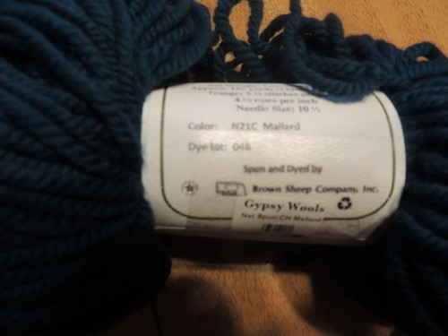 Brown Sheep Co *NATURE FILATO* 100% filato di lana 3 strati 7 oz/200 g blu Maiyard Bulky - Foto 4 di 4