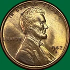 1942-S Lincoln Wheat Cent Brilliant Uncirculated BU Coin #37637