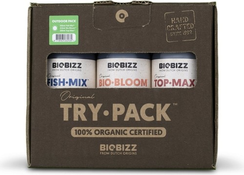 Biobizz Trypack Outdoor mit je 250 ml Bio-Bloom Fish-Mix Top-Max Biodünger - Bild 1 von 1