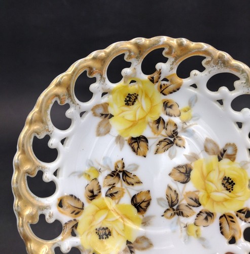 Yellow Roses China Display Saucer - Picture 10 of 11
