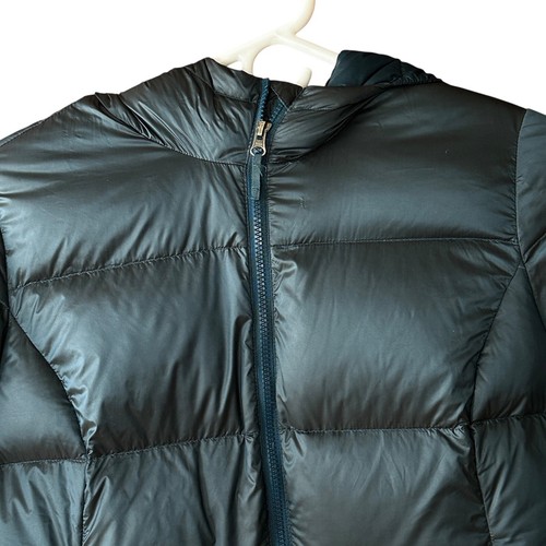 Parka acolchada Eddie Bauer 550 para mujer azul talla XL con capucha - Imagen 2 de 12