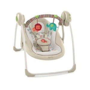 Bright Starts Cozy Kingdom Portable Swing Baby Bouncers Activity Toy 6 Speeds