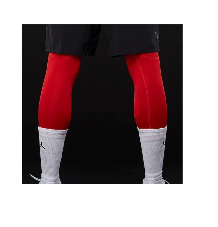 Nike Air jordan 23 red 3/4 length leggings tights gym basketball bottoms Large - Image 4 of 4