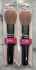 Real Techniques Easy as 123 Powder Bronzer 01902 Brush Lot of 2