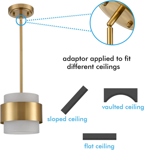 Modern Gold Pendant Lights Mini Pendant Light for Kitchen Island Dining Room Bar - Picture 2 of 8