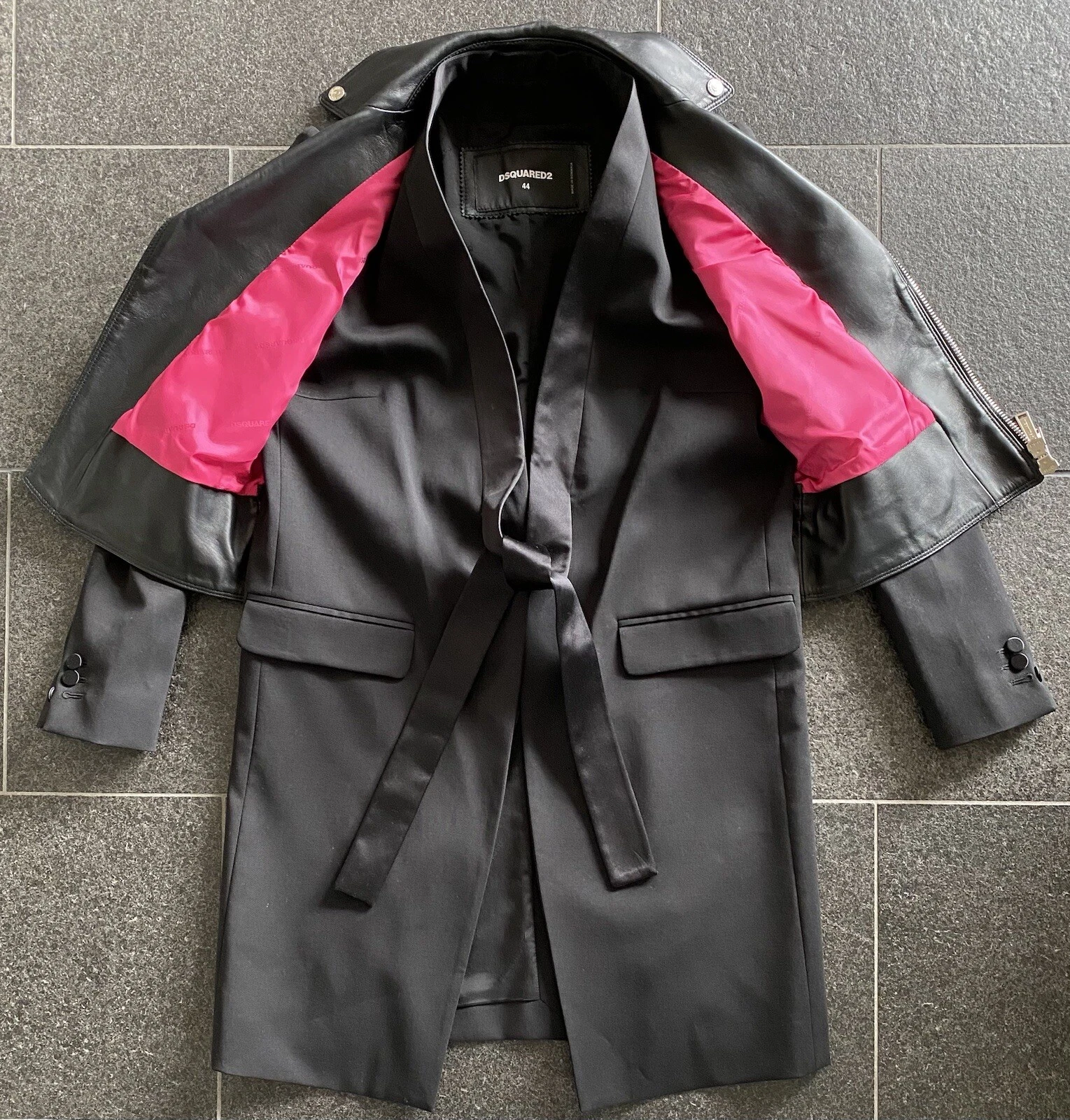DSQUARED2 P W 2016 KIMONO 44 BIKER JACKET JACKET GIUBBOTTO 38 MANTELLO GILET CAPPOTTO GIAPPONE