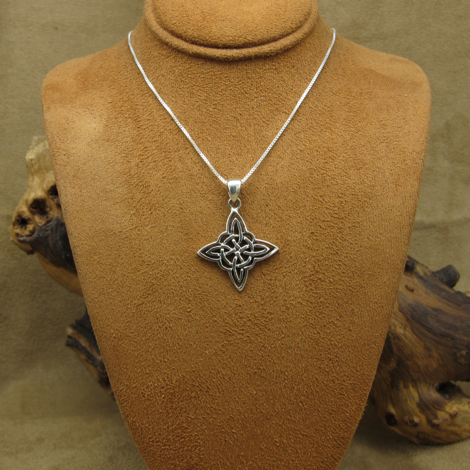 Sterling Silver Celtic Knot Pendant with Chain Necklace | eBay
