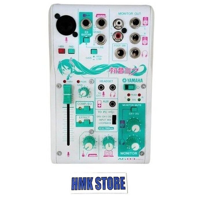 YAMAHA Hatsune Miku AG03-MIKU Webcasting Mixer 3-Channel YAMAHA Hatsune Miku AG03-MIKU Webcasting Mixer 3-Channel