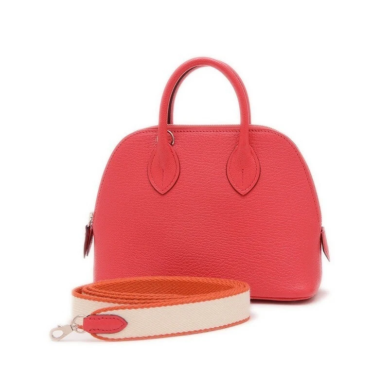 Hermès Bolide 1923 Mini Borsa Chevre Bouganvillea Con Scatola Autentica