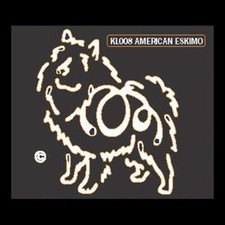 American Eskimo K Line Dog Breed Window Tattoo Decal