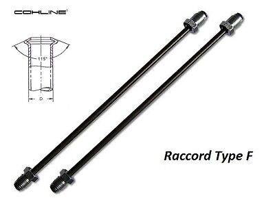 2 Tuyaux De Frein Rigides Pour Alfa Romeo - M10x1, Longueur 500mm, Diamètre 4.75, Neufs
