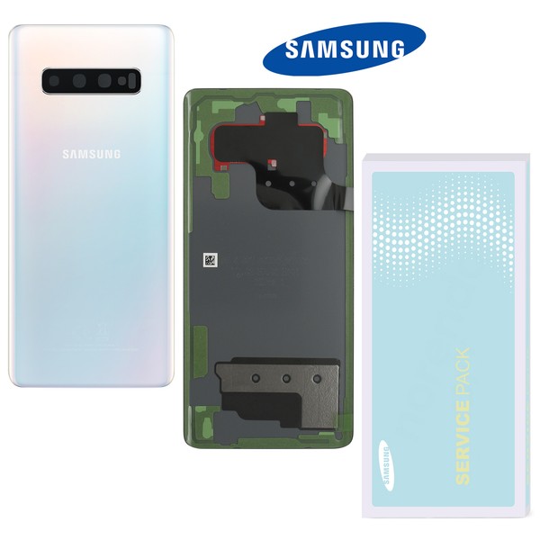Original Samsung Galaxy S10 Plus G975F | Backcover | Akkudeckel | Prism Weiss-image
