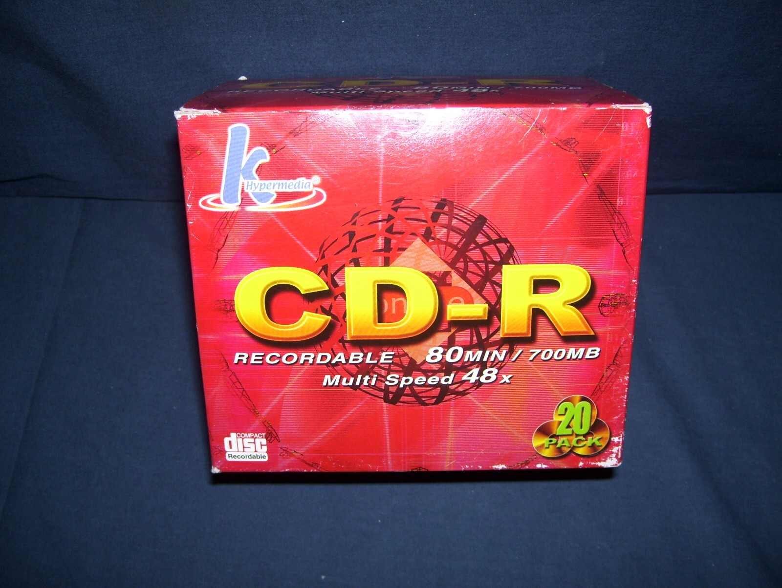 Hypermedia 20 Pack CD-R Recordable 80min/700MB Multi speed 48x New