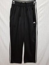Adidas Men's Essentials 3-Stripe Athletic Black Pants w/ Pockets, SIZE SMALL