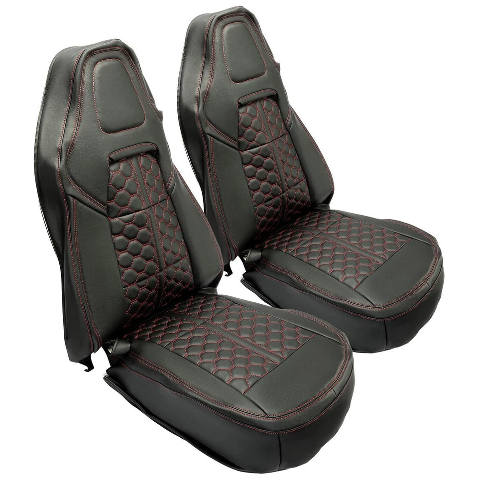 Cubierta de asiento delantera completa negra para Chevrolet Corvette Grand Touring Seat 2014-2019 Foto 2 de 4