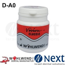 Dental lab ceramic porcelain Vision classic Wohlwend DENTIN D-A0 20gr