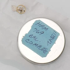 Genuine Hamilton 769 Balance Complete Watch Part # 113842 Watchmakers (G11D22)