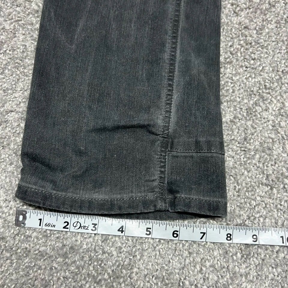 Affliction 牛仔裤男式 33 褪色黑色 Gage 直筒 36x33 双膝牛仔 — 第 3/4 张图片