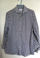 Calvin Klein Mens Button Down Long Sleeve Floral Shirt Extreme Slim Fit Sz M