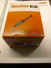 Image of Fischer PDN 100 Self-Drill Plasterboard Fixings 35mm screws. 100 Pack