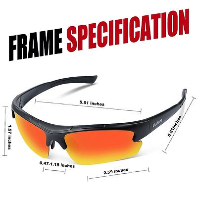 Duduma Polarized Unbreakable Sports Sunglasses for Baseball