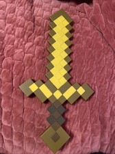 Minecraft Gold Brown Sword Costume Accessory Mojang Synergies AB 2020 Disguise