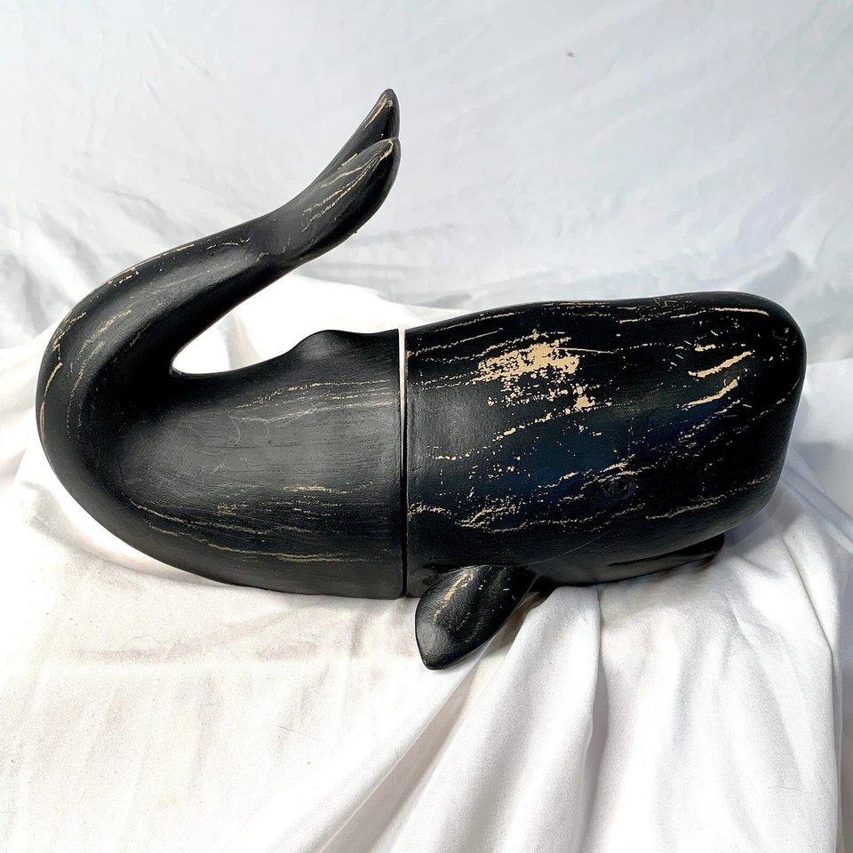 Whale Bookends ~ Heavy Resin Nautical - Image 4 of 4