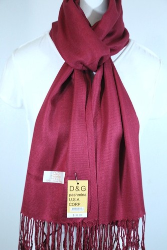 Pashmina Women's Scarf Shawl Wrap-Silk.Cashmere~Solid Off White*-030