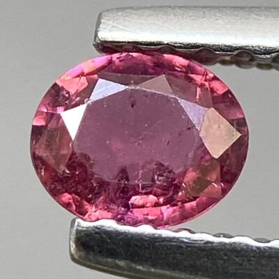 0.28ct Sapphire Natural Vivid Pink Oval Faceted Eye Clean Gem From Sri Lanka