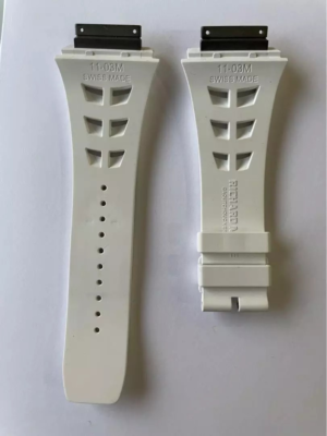Cinturino Richard Mille RM 11-03M Originale Gomma Bianca – Comfort E Sportività 30mm X 18mm