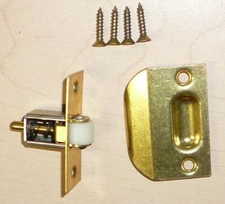 Roller Catch for Closet Door  - Brass Color