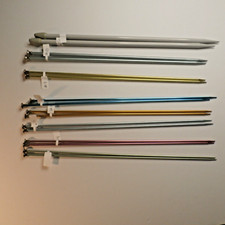Pairs of Aluminum Single Point 14 Inch Knitting Needles in Excellent Condition