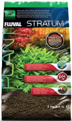 Fluval Stratum 2kg - Aquariumsubstrat Vulkanboden Pflanze Pflanzwachstum