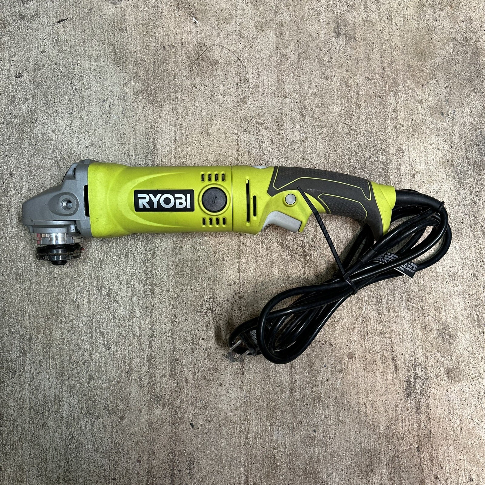 Ryobi Angle Grinder With AG454 Corded Power Tool FOR PARTS STUCK