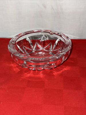 S11) Posacenere In Vetro Di MURANO Con BORDO ORO