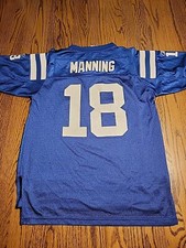 Reebok Peyton Manning Indianapolis Colts Jersey Youth Size Large 14-16 Football