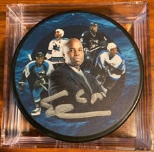 2022/23 San Jose Sharks Mystery Puck(Mike Grier)Erik Karlsson Auto In Holder