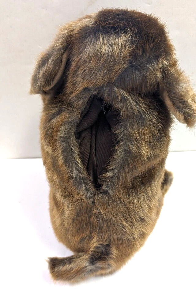 Folkmanis Sitting Dog Full Body Hand Puppet 15" Puppy Brown Toy Stuffed Animal - Image 2 of 4