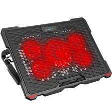 Laptop Cooling Pad for 17.3" Notebook Red 5 Fans