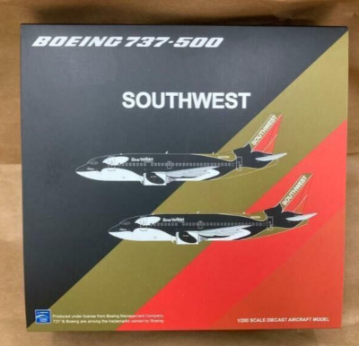 ULTA RARE JC Wings Inflight Southwest Airlines B 737 Shamu Sea World OhioN501SW