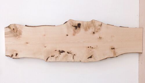 Tablero de madera de ceniza ondulada inglesa Waney Edge. Estante.  450 x 1495 x 44mm. 8829 CB - Imagen 1 de 7