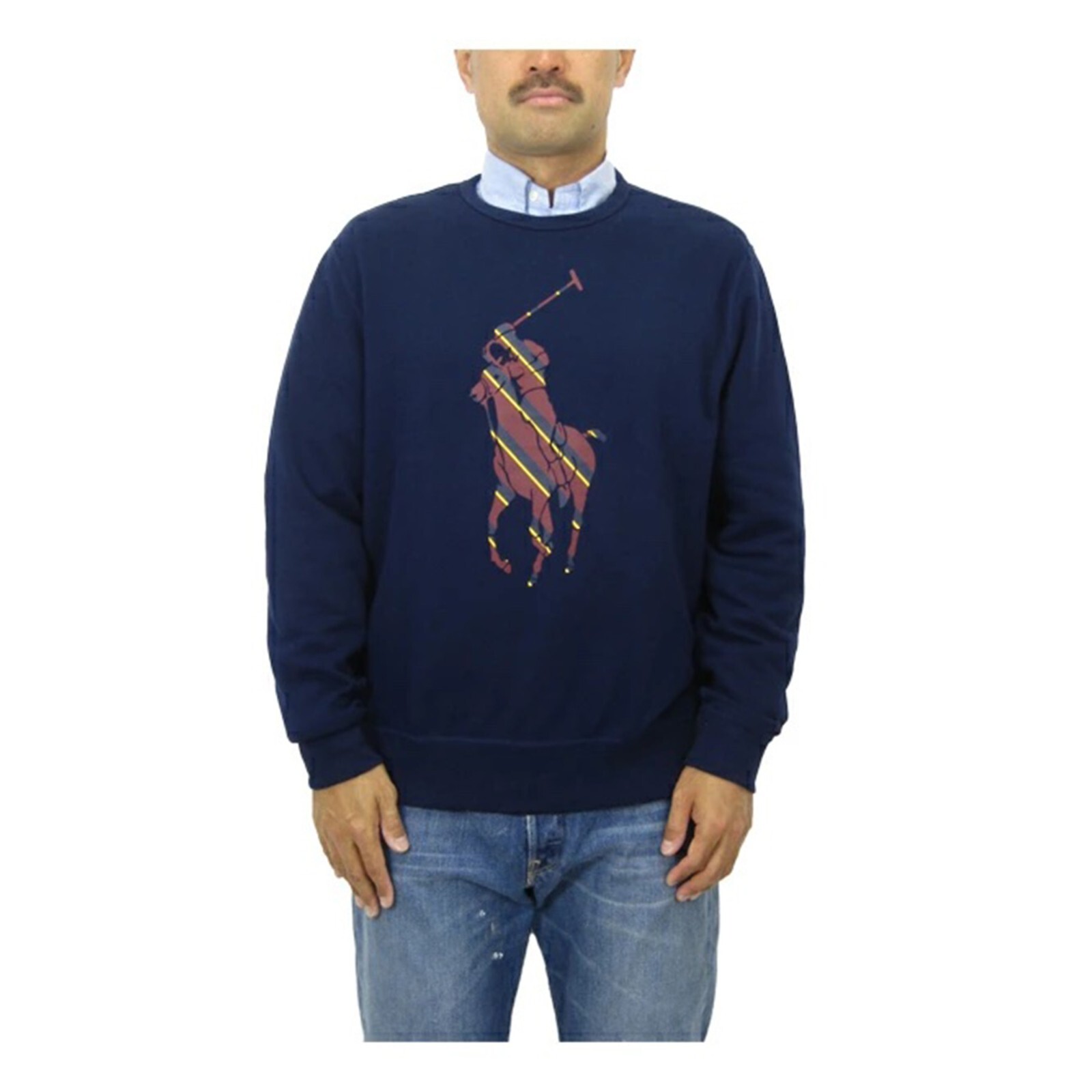 Пуловер Polo Ralph Lauren Big Pony с круглым вырезом и толстовкой с гигантским пони