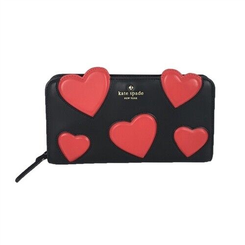 Billetera de cuero Kate Spade PWRU6138 Be Mine corazón ¡mejor regalo de San Valentín! - Imagen 1 de 1